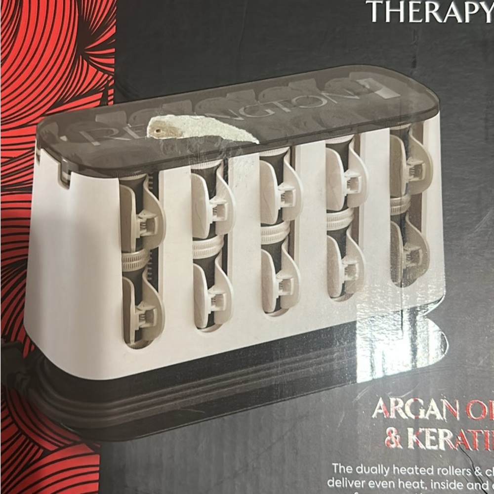 White and Black Hair Roller Set